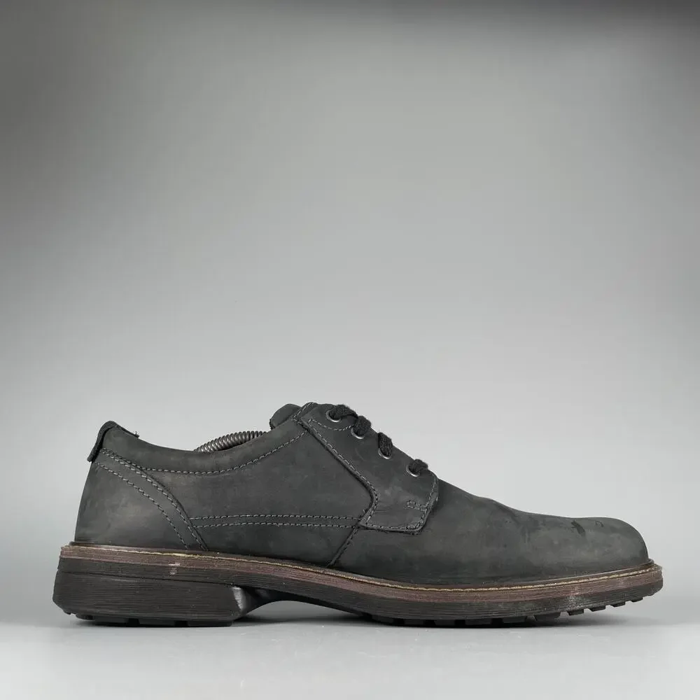 ECCO Turn GTX Men's EU 46 US 12 Plain Toe Nubuck Lace Up Leather Loafers Casual